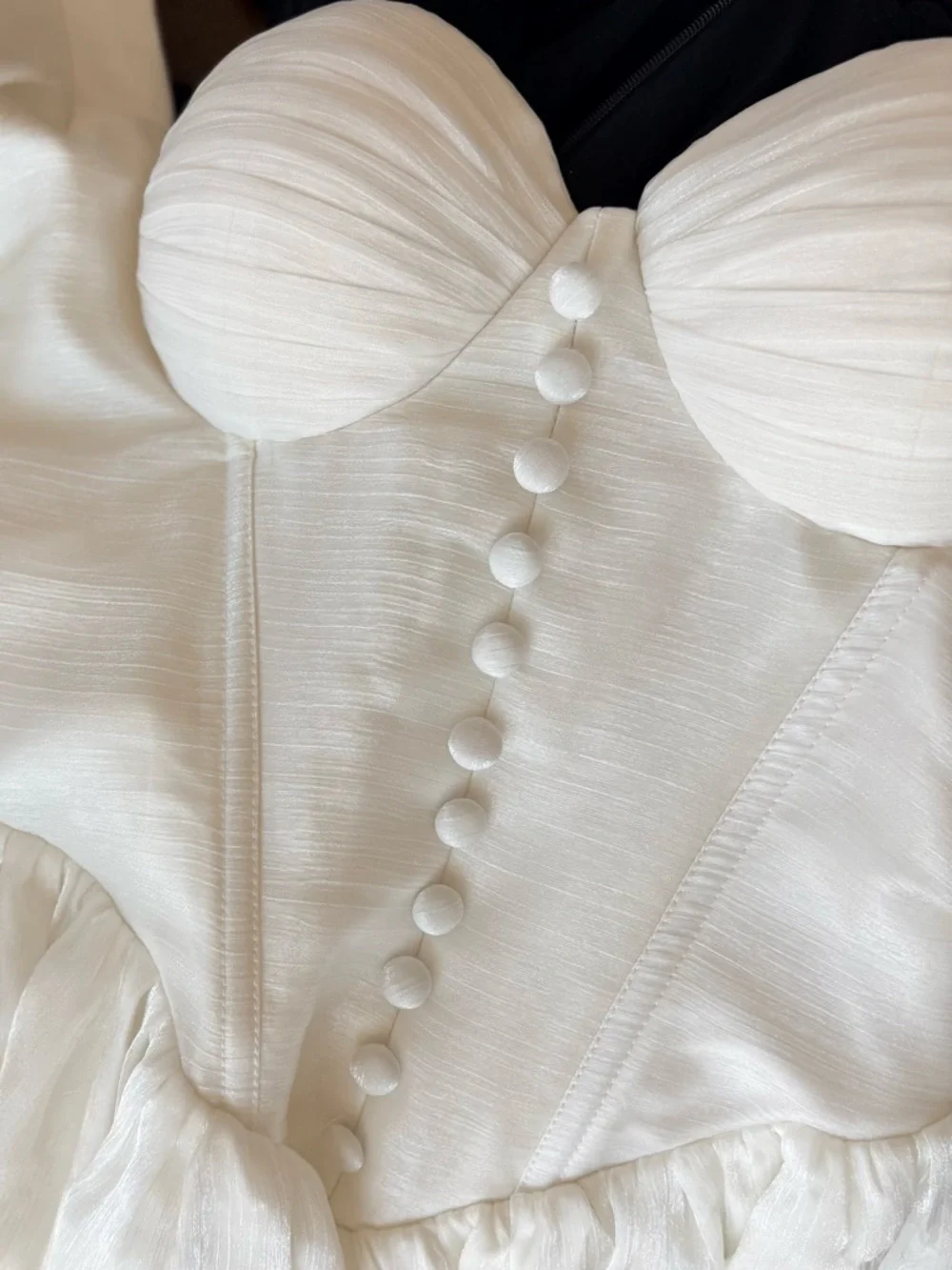 Adeirlina White Corset Coquette Mini Dress Size Small Engagement Graduation NEW - Picture 5 of 15